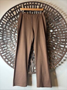 🤎 Brown Pull On Straight Leg Pants Women’s Large Career Stretch Kettlewell 🤎